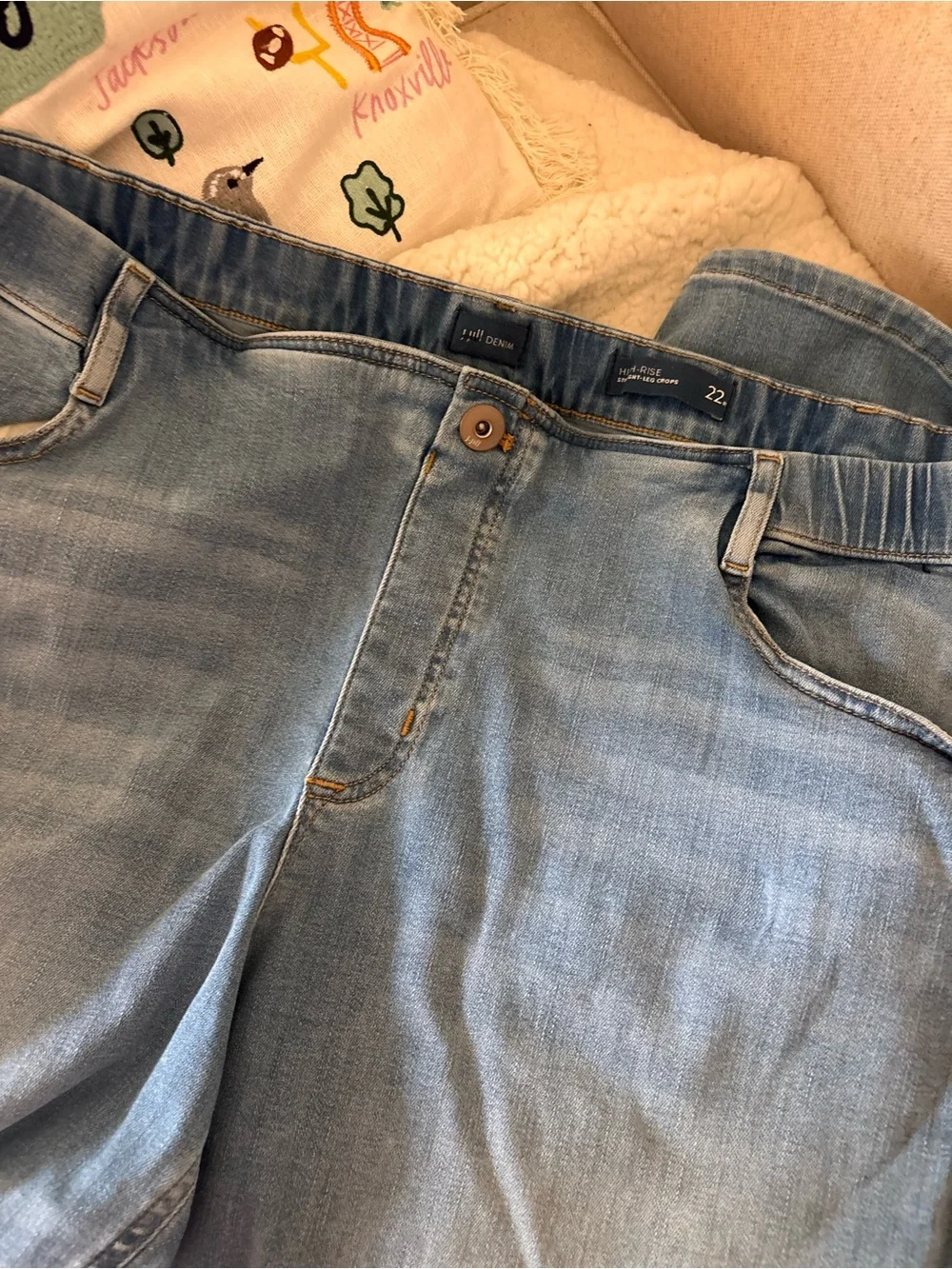 J.jill  Denim High-Rise Cropped Women’s Jeans - Size 22